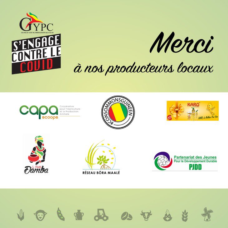 GYPC224's tweet photo. Dans le cadre de notre programme de riposte au Covid-19 en République de Guinée, nous avons fait le choix de soutenir les producteurs locaux 🇬🇳🇬🇳
#GYPC #COVID19 #GYPCCONTRECOVID #AGRICULTURE https://t.co/EQrVVf6iKA