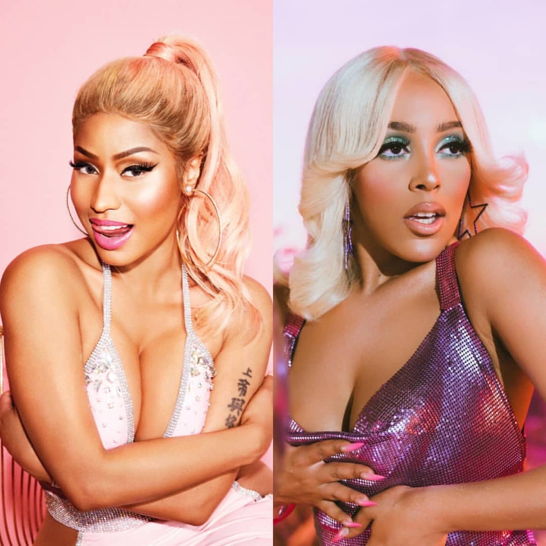 DojaCatBR's tweet photo. @DojaCat finalmente alcança seu primeiro #1 na Hot 100 com seu smash hit, "Say So" em parceria com @NICKIMINAJ, proporcionando assim o inédito topo da parada americana para ambas e além de fazer história sendo a primeira colaboração entre duas rappers a conquistar tal feito! 🇺🇸 https://t.co/At05Ao1j7C