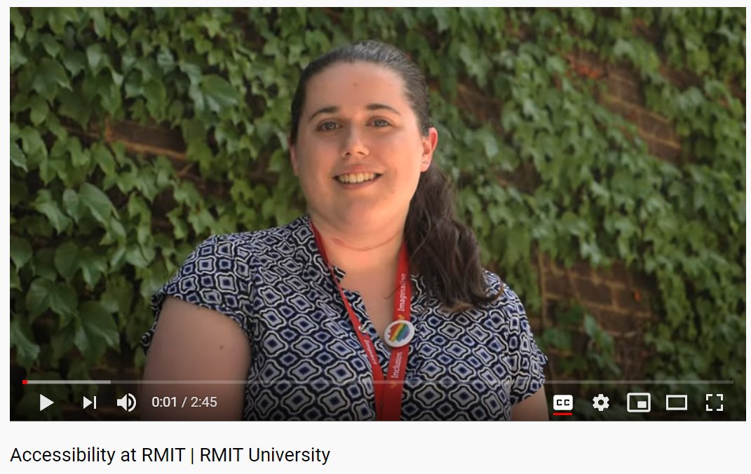 Hear from <a href="/RMIT/">RMIT University</a> with a video about their Access and Inclusion Journey. Missed the video? Want to watch it again? We don't blame you: bit.ly/2Wlo44U #ANDConf20 #Access #Inclusion #StrongerTogether