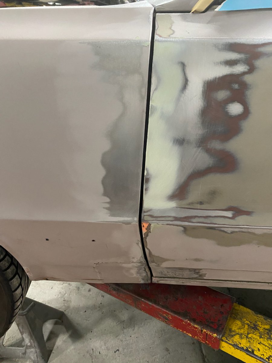 motormouthradio's tweet photo. The bodywork & panel fitment on #Project65GTO is coming along nicely. The Goodmark fender fits like a glove & the body lines are looking sharp. https://t.co/sGnufajrpl