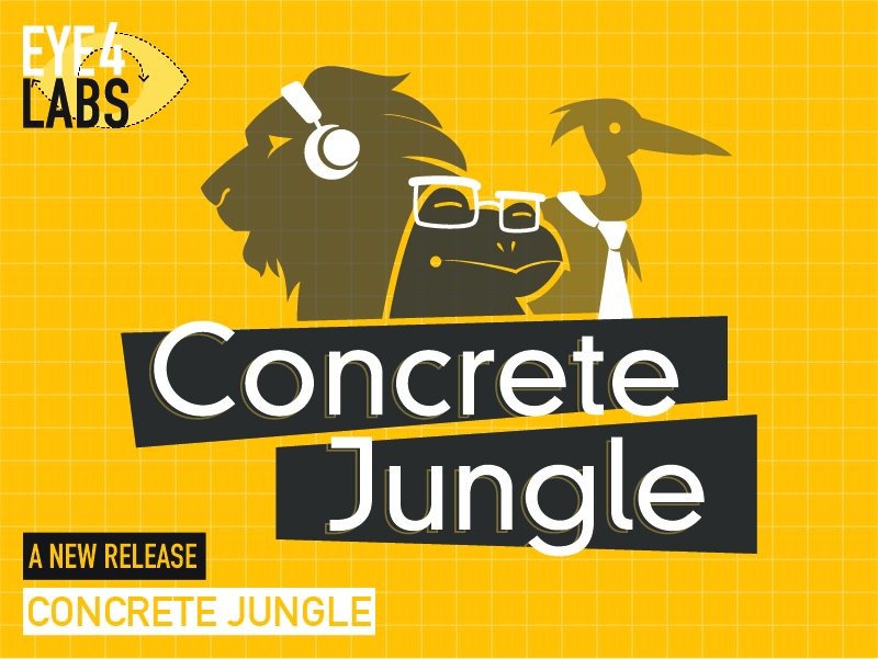 Eye4Games's tweet photo. It's a brand new #Eye4Labs release: Concrete Jungle! An RPG of business, animals, and business animals for 2–5 players and one GM, you can download it now for free on our Gumroad store: https://t.co/mk3LqXdwlI https://t.co/ufEHwPhHXO