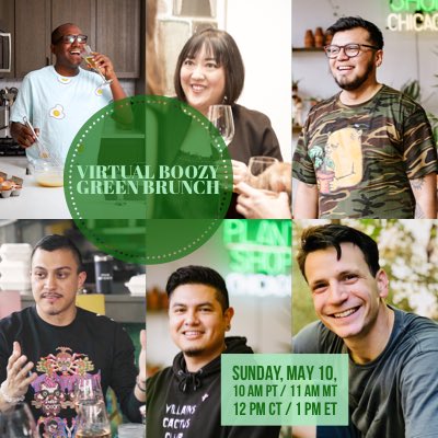 We’re going GREEN in E9! 💚🥬🌿👒 <a href="/thehungryhutch/">Aaron Hutcherson</a> <a href="/PlantShopChi/">Plant Shop Chicago</a> #virtualboozybrunch