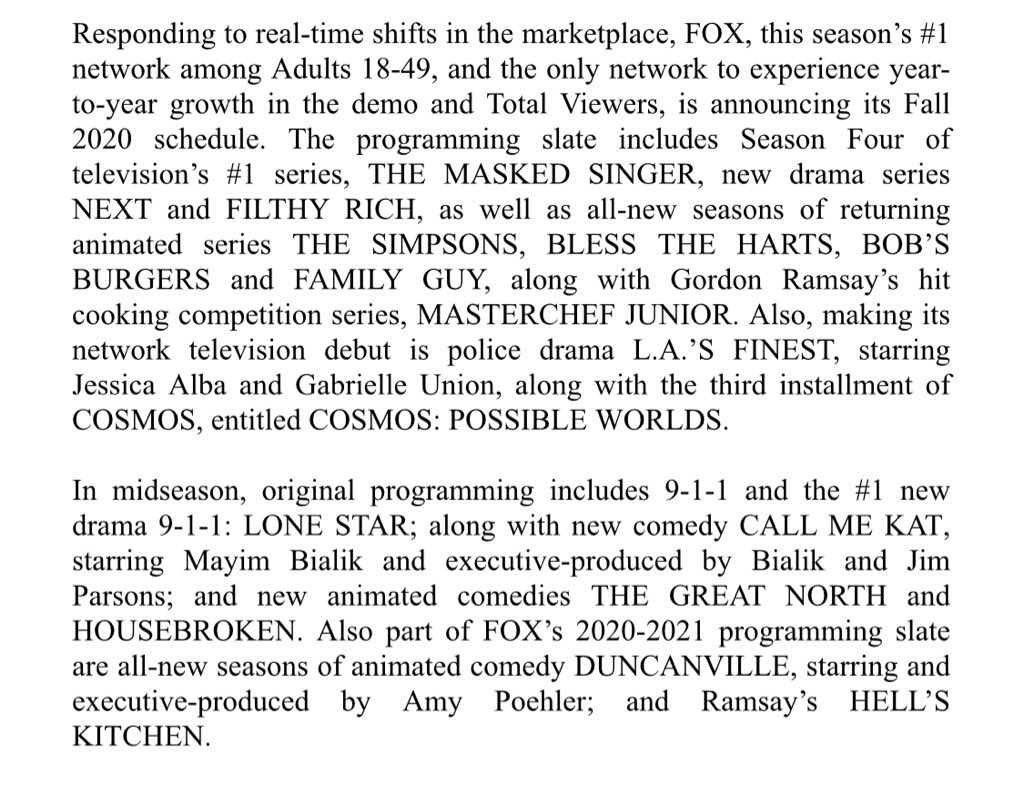 911TVNEWS's tweet photo. 9-1-1 &amp; 9-1-1: Lone Star officially slated for a 2021 Mid-Season Premiere.

“RETURNING MIDSEASON 2021”

#911onFOX #911LoneStar https://t.co/UZCKqzIDGl