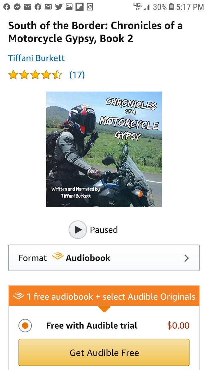 Chronicles of A Motorcycle Gypsy South of the Border is also now available as an Audio book! Let me know what you guys think! amzn.to/2LmrVZ0

#motorcyclebooks #WritingCommunity #advrider #TravelTuesday