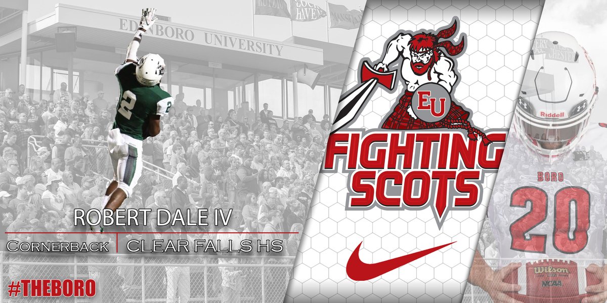 EdinboroFB's tweet photo. Join us in welcoming Robert Dale IV to
#THEBORO‼️🔴⚪️

📋DB
📍League City, TX
🏫Clear Falls HS https://t.co/8HLAFQrc1b