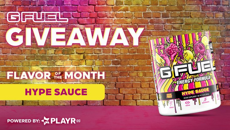 GFuelEnergy's tweet photo. 🍋💥 GIVEAWAY ALERT 💥🍋

To celebrate the upcoming re-launch of our newly-designed “HYPE SAUCE” #GFUEL Tubs, we’ve launched a spicy little Giveaway with our friends from @PLAYRgg!

💛 LIKE + RT + FOLLOW US + COMMENT “🔥” TO ENTER!

👉 ENTER: https://t.co/KupkXRnH3D https://t.co/cWAuWjCPZa