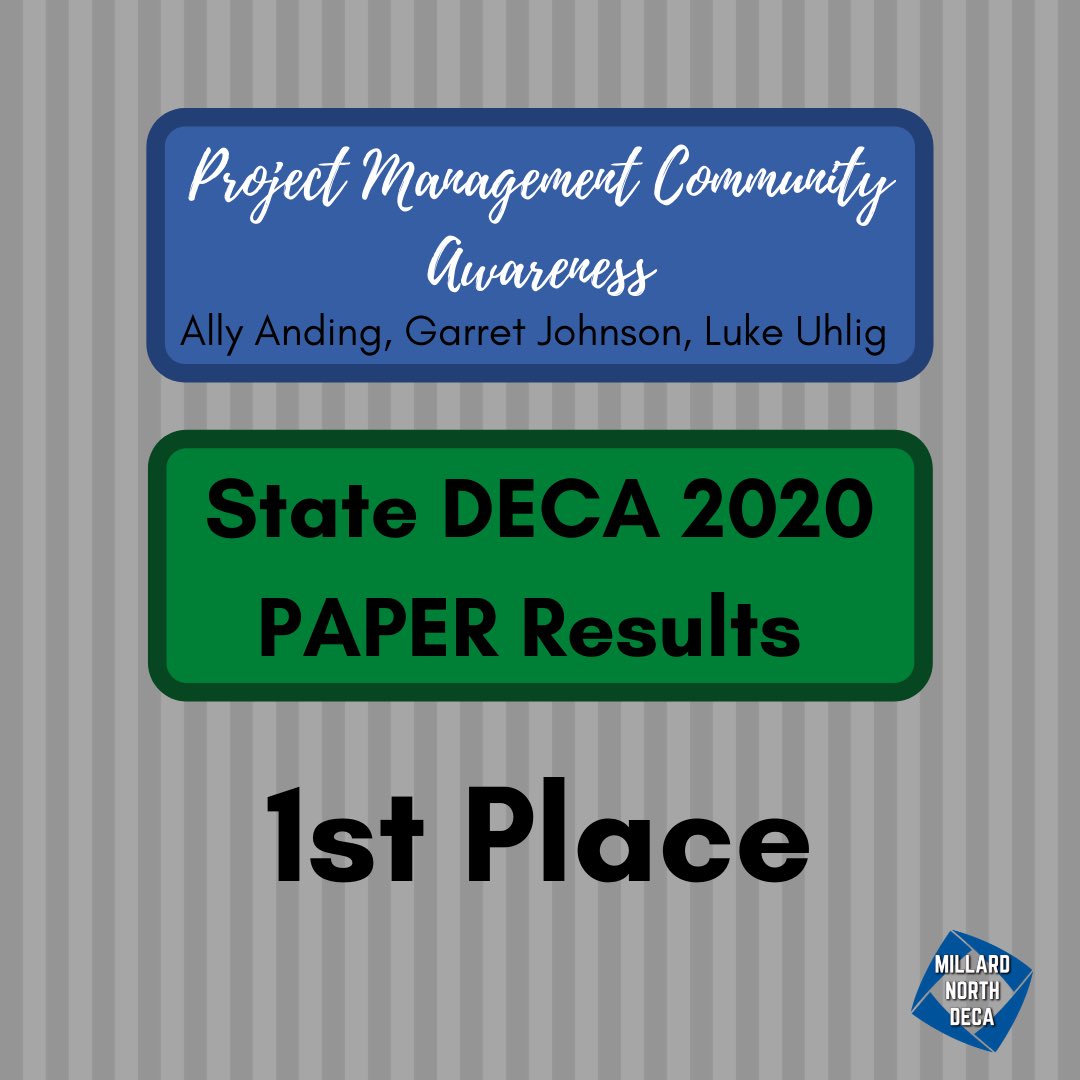 MNHS_DECA's tweet photo. We wish more than anything we could’ve presented and seen these projects through til the end. I have to say Mustangs showed up with their papers and were READY for State DECA! PROUD OF YOU!!!! @Brian_Begley66 https://t.co/TsJtzUc6Kx