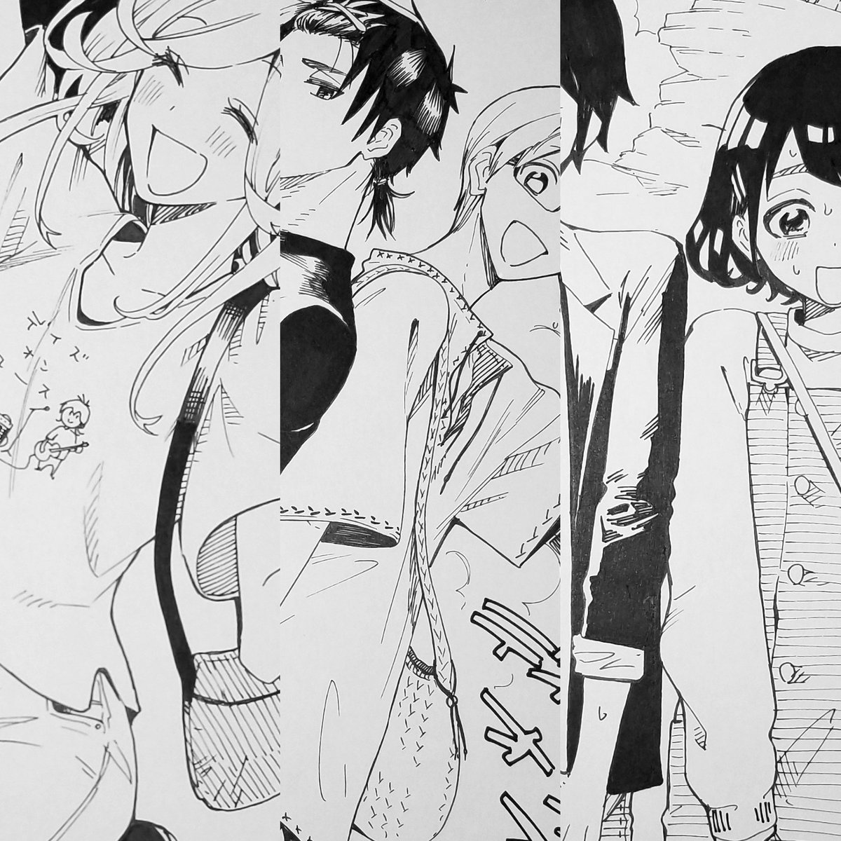 参考までに第一弾で送った色紙一部です。 