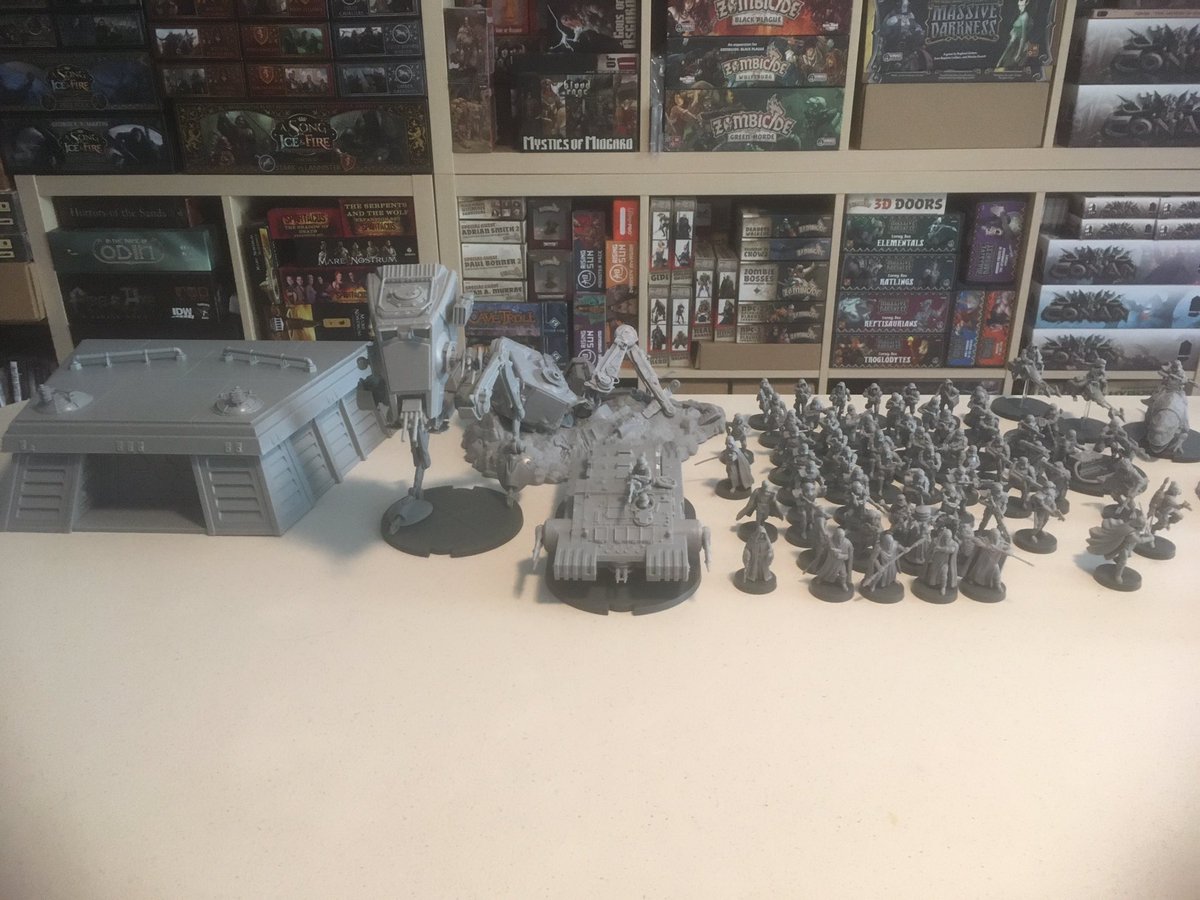 RemassogsRealm's tweet photo. Finally got all of my #galaticempire units assembled as well for #starwarslegion #disney . #unpaintedminiatures #galacticempire #tabletopgames #boardgames #miniatures #sciencefiction #wargames #dicerolling #boardgamegeek #miniaturewargame #variableplayerpowers #starwars https://t.co/1TcJhba0NS