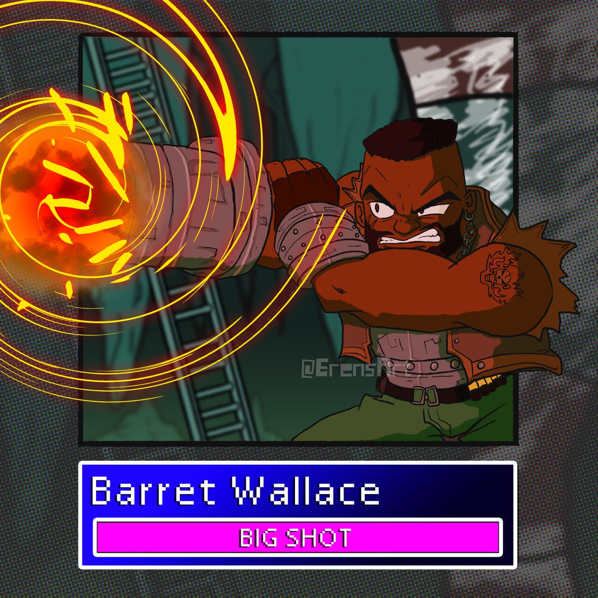 ErensArt's tweet photo. The passionate leader of the AVALANCHE... BARRET!!
In Mount Nibel using his limit break on the Green Dragon!
More FF7 characters to come!
#FinalFantasyVII #finalfantasy7remake #ff7r #FF7 #fanart #Barret #Barretff7 #barretwallace #ArtistOnTwitter #limitbreak https://t.co/R5yRJxvJ8i