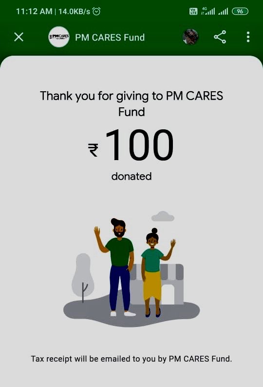 SanaMeitram's tweet photo. As requested by @RakeshSinha01 ji, my friend #Jotin Singh who work as a #Frontline health #worker, has donated today a Sum of Rs.100/-to #PMCaresFunds .Many thanks @RakeshSinha01 ji for your encouragement us to do raise the fund for the Nation from grassroots https://t.co/jSXICEOF1I