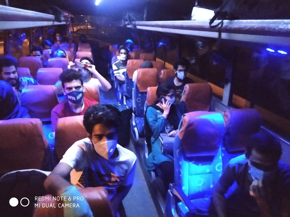 SKashmiris's tweet photo. Today Early Morning a bus left from Nodia to Kashmir With 25 Students on board. All the Hardwork done by Asif Abdullah! @listenshahid @aasifabdullah6 @kansalrohit69 @SalmanNizami_ @capt_amarinder @DrJitendraSingh @KangriCarrier @mkatju @shailyIPSspeaks https://t.co/ge5ub452jT