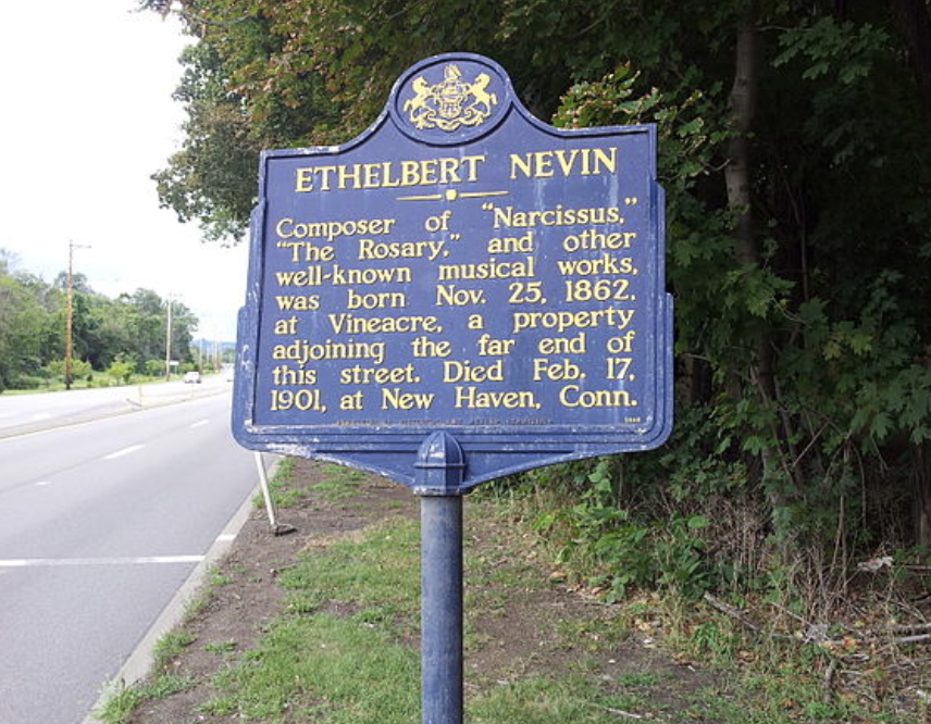 TimLihoreau's tweet photo. The #EscapeKey today was the music of Ethelbert Nevin, who is remembered along the Ohio River, not far from Pittsburgh, at #Edgeworth
@ClassicFM Breakfast https://t.co/xop32nPU7U