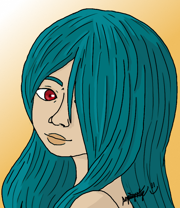 PopTopStop's tweet photo. Late night doodle. Trying another type of hair out. https://t.co/0WhW8qaLJT