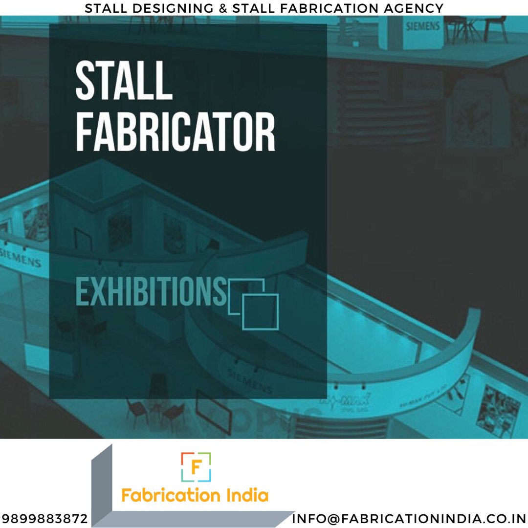FabricationInd's tweet photo. We are Delhi based Exhibition Stall Designing and Exhibition Stall Fabrication agency. 500 Stalls Designed and 350 Stalls Fabricated.
We provide services in Mumbai, Hyderabad, Kolkata, Bangalore, Chennai.
In-house facility for Fabrication and Design.

9899883872, 9818817876 https://t.co/f4G5I9aqYm