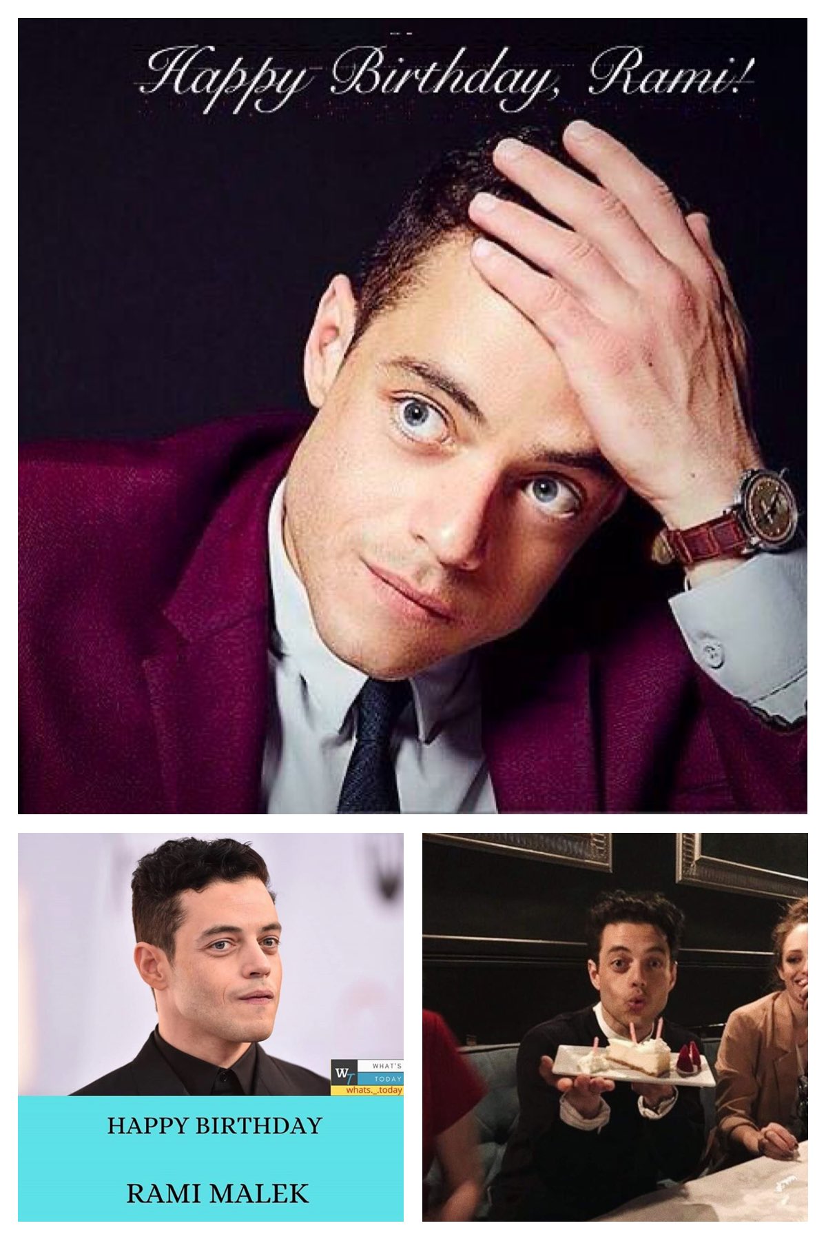 Happy birthday to the amazing actor,Rami Malek,he turns 39 years today 