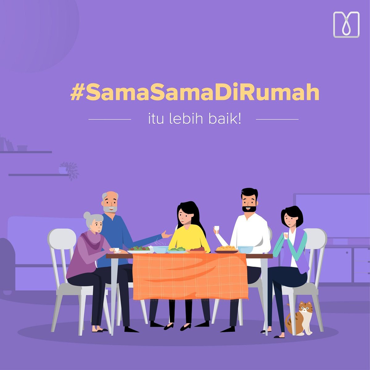MeenistryID's tweet photo. Tenang, apapun yang kita hadapi saat ini, selalu berbuat positif ya 😉 #SamaSamaDiRumah https://t.co/VU2ssvptav