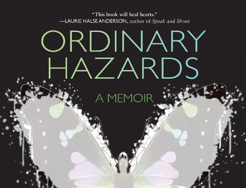 a book cover dispalying a painted white butterfly