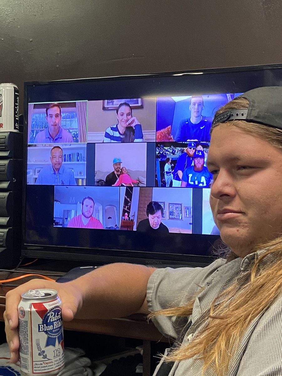 xRIBSx's tweet photo. I had a great time representing the Dodgers during the #zoom livestream @Dodgers #blueheavan https://t.co/N4Aw0O4lwz