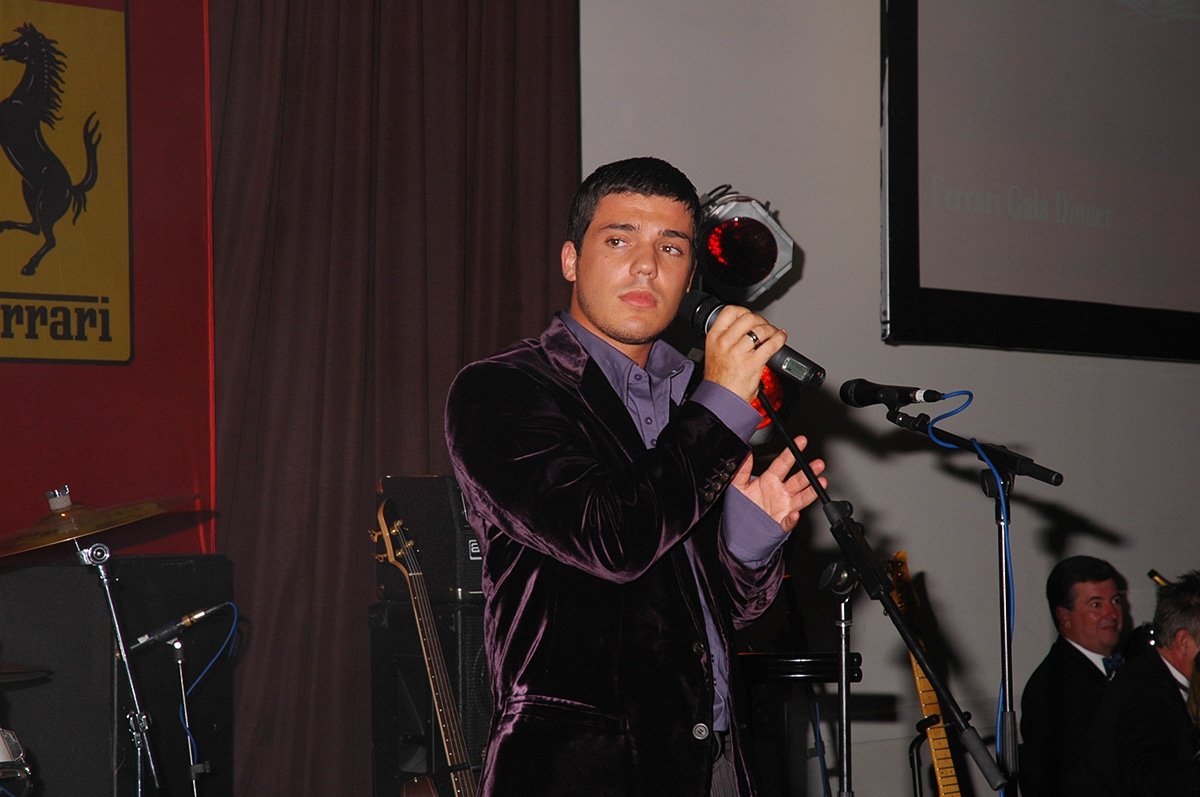 Anthony Callea at Ferrari function
