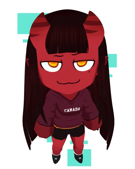 2 pic. Chibi Meru models thatll appear in Meru the Succubus! Maybe i should put em in VR chat too?? https://t