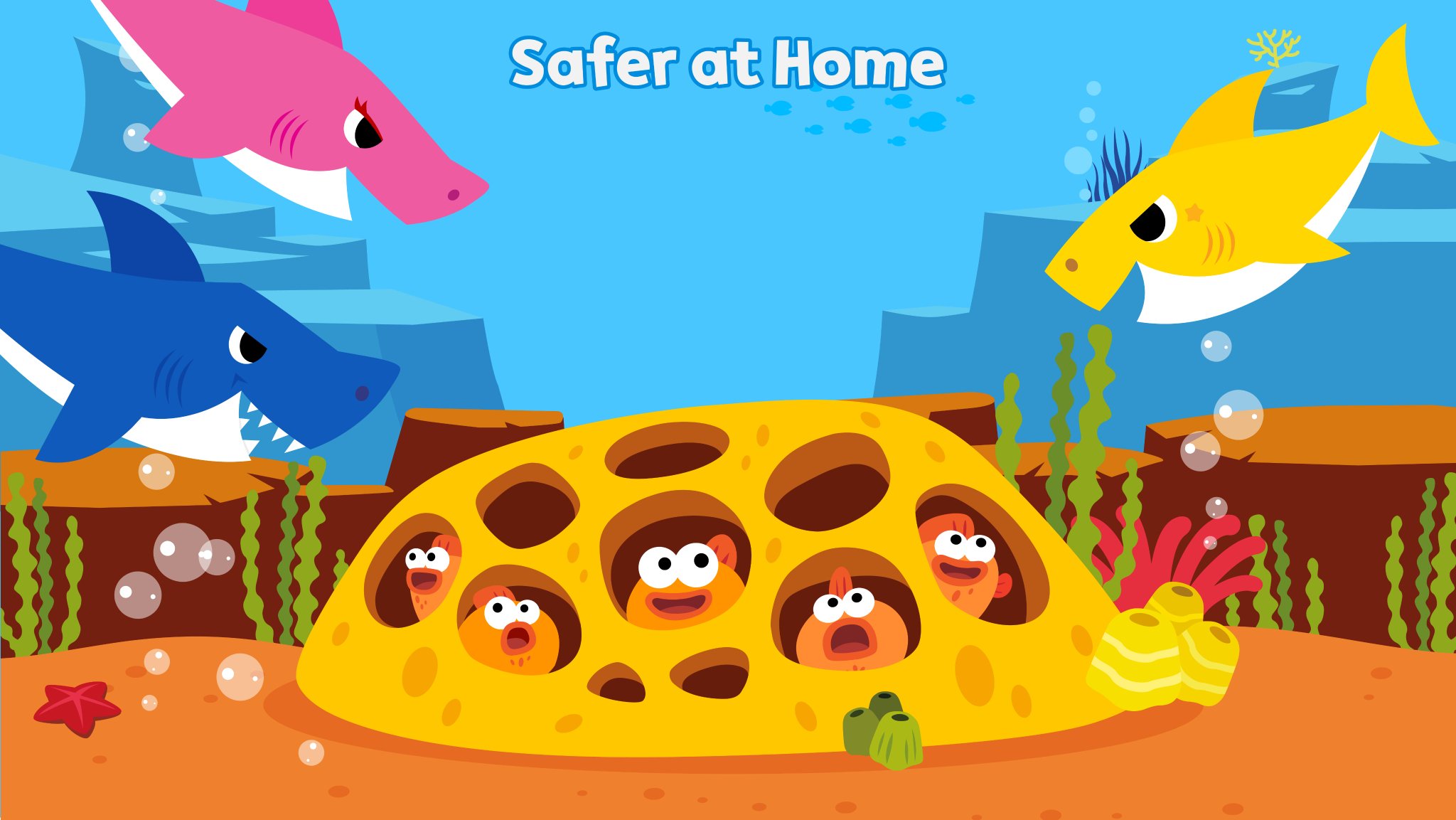 Pinkfong Baby Shark Free Babyshark Backgrounds Now You Can Add Baby Shark To Your Online Video Chats With These Fin Tastic Virtual Backgrounds Zoombackground Zoombackgrounds Pinkfong T Co 1ldqfvv8u8
