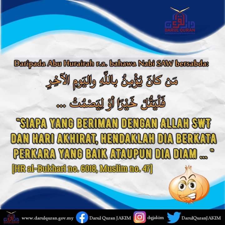 Jabatan Penerangan Sabah On Twitter Orang Yang Baik Semestinya Akan Bercakap Tentang Perkara Yang Baik Baik Sumber Jakim Japensabah Covid19 Kitateguhkitamenang Https T Co C5414cbm1a