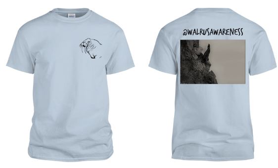 WalrusAwareness's tweet photo. The long awaited 2.0 version of our t-shirts are here.... https://t.co/2TYfBb6MRF