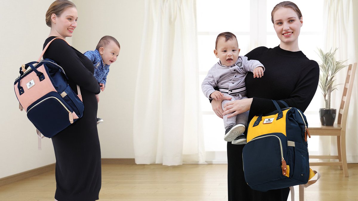hafmall's tweet photo. Whether you are a mom or dad, for one child or twins and even for travel. We produce diaper bag and try to make it the best in the market that will offer you convenience, comfort, and functionality. Hafmall bright colors diaper bags can take happy and give you good mood full day. https://t.co/ZcFA963STC