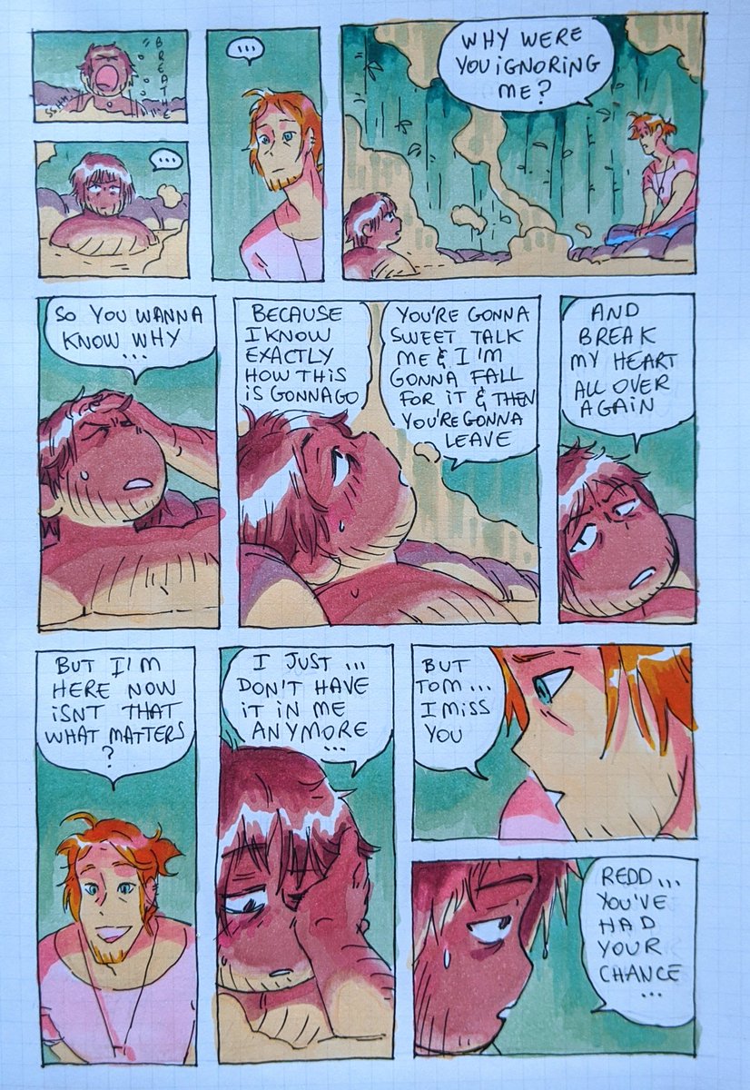 P 19 of my tom nook x redd gijinka fancomic.... I just ;-; ... Tom ...  #animalcrossing    #ACNH  