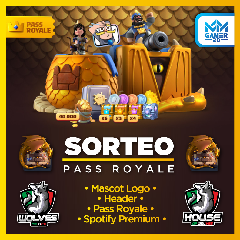⚡️Sorteo Pass Royale S11 ⚡️
➡️ Seguirme <a href="/kmgamer20/">KMGAMER20</a> 
➡️ Seguir a <a href="/wolves_emx/">Wolves México🇲🇽</a> 
➡️ Seguir a <a href="/whow_mx/">House of Wolves</a>
➡️ Seguir a <a href="/kmgfx_mx/">KMGFX</a>
📅 17/05/2020 8:00 PM 🇲🇽
Dar ❤️Y RT ♻️ y etiquetar 👥 a 2 amigos

🎁 Ganadores en mi canal de YouTube 🔗bit.ly/kmg20
