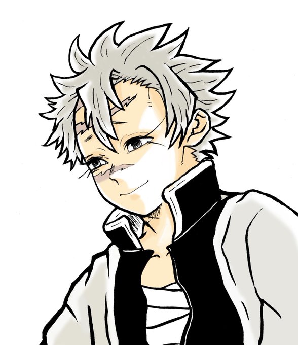 いろはさんがTwitterに投稿した不死川実弥(鬼滅の刃)のイラスト。