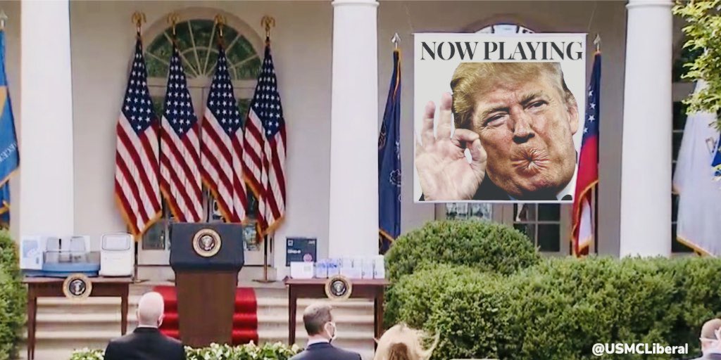 USMCLiberal's tweet photo. I didn’t watch the latest bullshit #TrumpPressConference.
So I made this from my memory of every other one.
#TestKitScam #AmericaLast https://t.co/ldq3b1MfcO