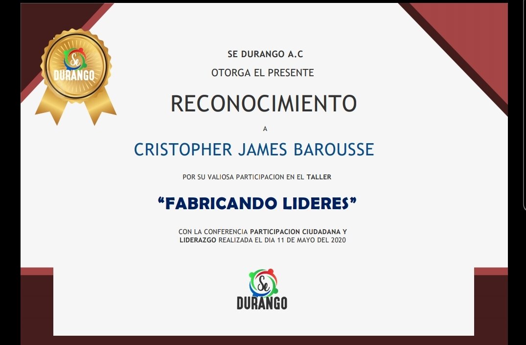 CJamesBarousse's tweet photo. Agradezco a mis amigos de @sedurango2017 por la invitación a este gran taller "Fabricando Líderes" y muy en especial a Faviola Ibarra por la gran convocatoria y organización digital. https://t.co/ECeW96hgyg