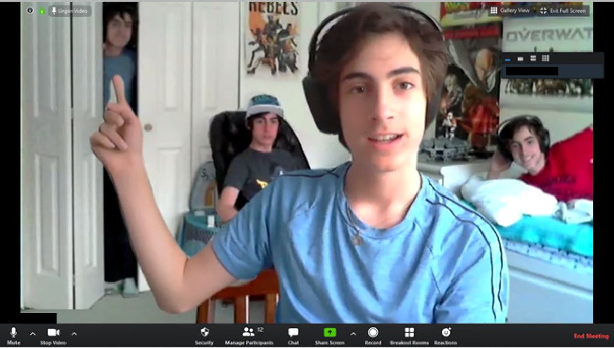 ClarksonMFS's tweet image. I&apos;ve been meaning to post this for a couple of weeks. This is creative use of the virtual background for sure ... #VirtualMFS