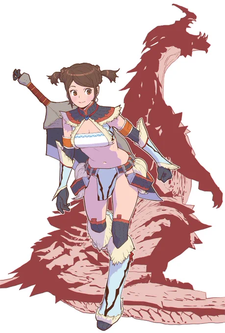 モンハン過去絵です
#キリン装備 