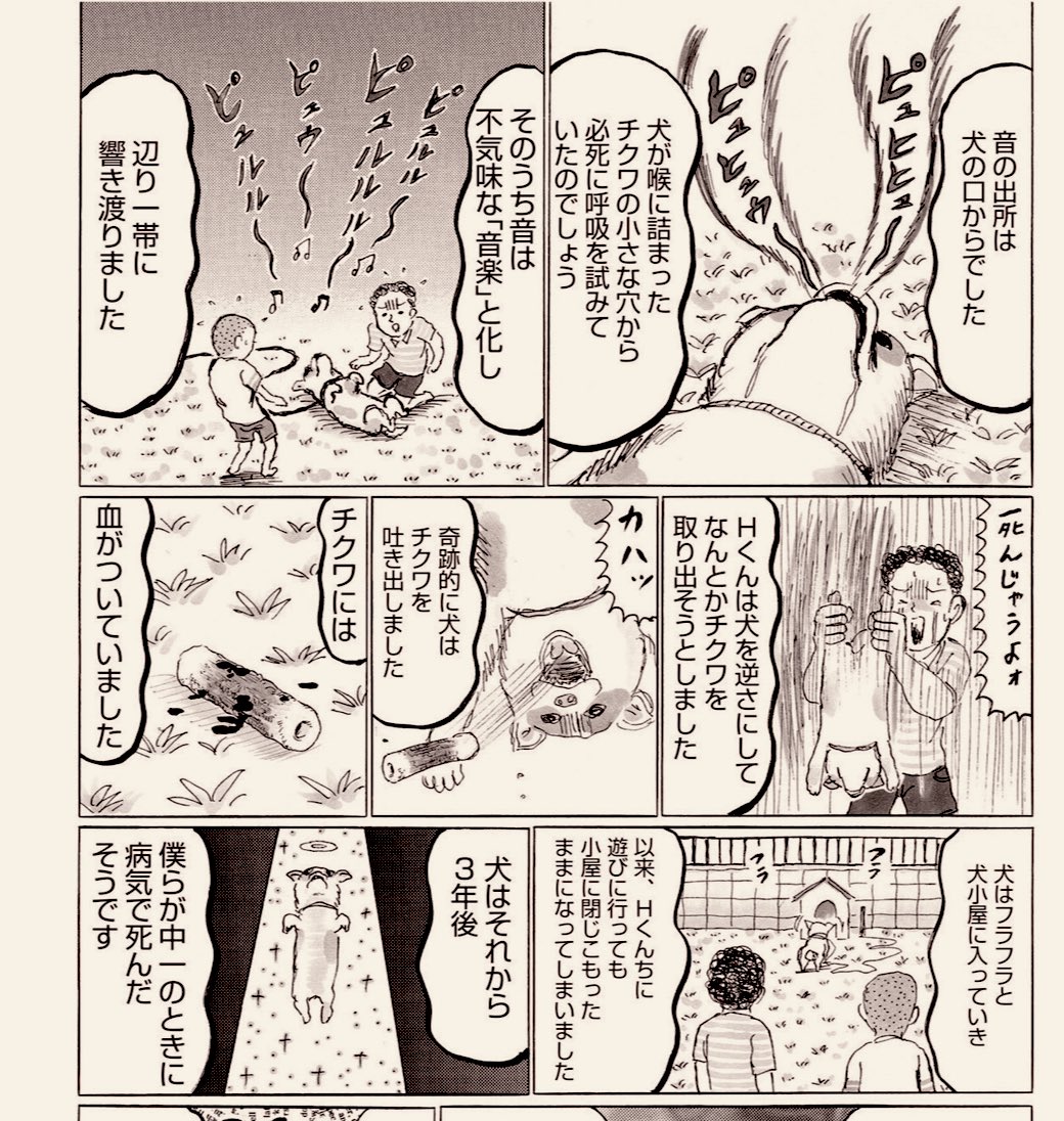 犬とチクワ。

(「ゴハンスキー」①巻より) 