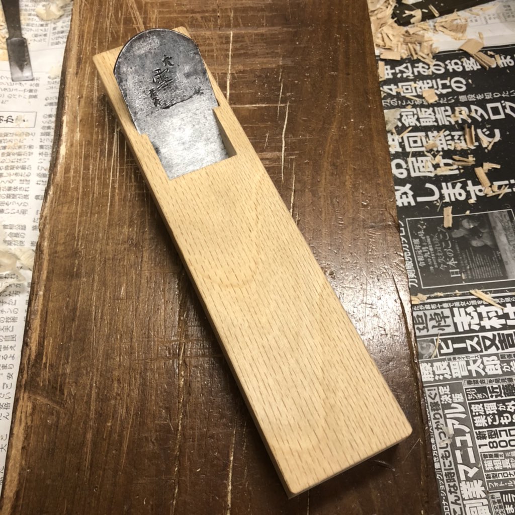 でお得に通販 清鶴鉋 不二定作 一寸八分72mm 清鶴鉋 不二定作 一寸八分