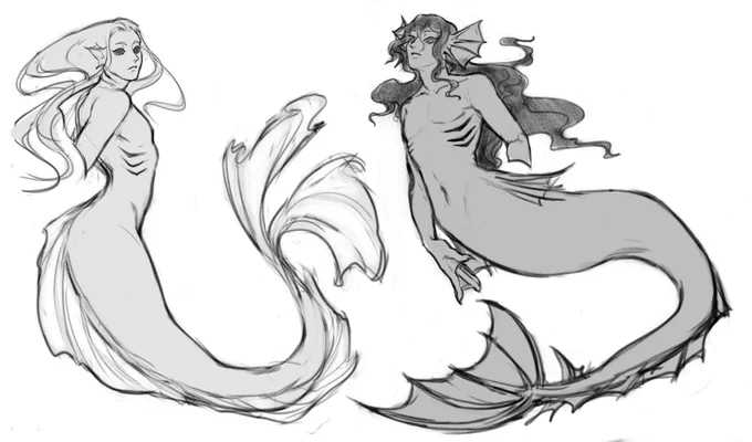 a sketch for #Mermay2020 