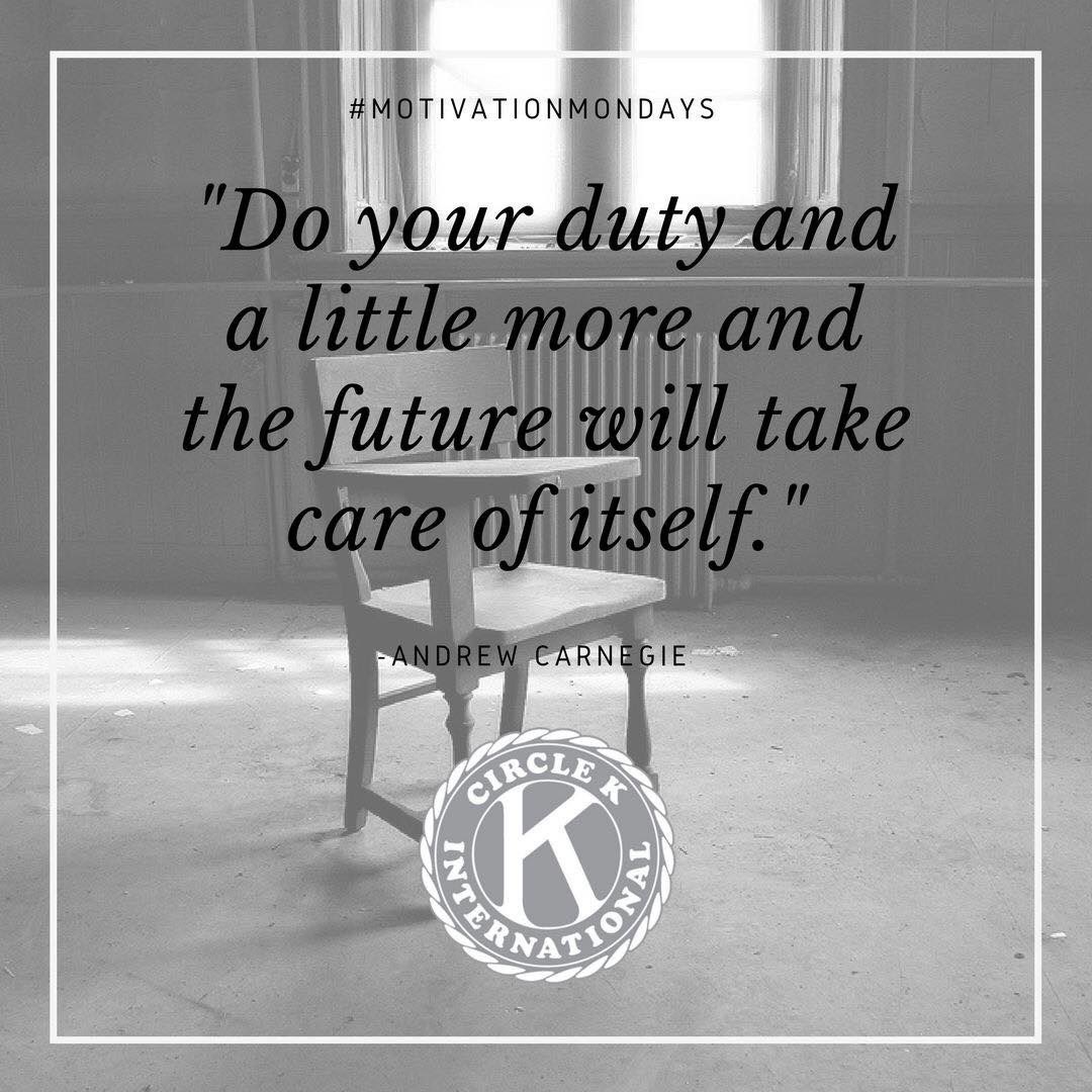 “Do your duty and a little more and the future will take care of itself” 💙💙 #motivationalmondays
