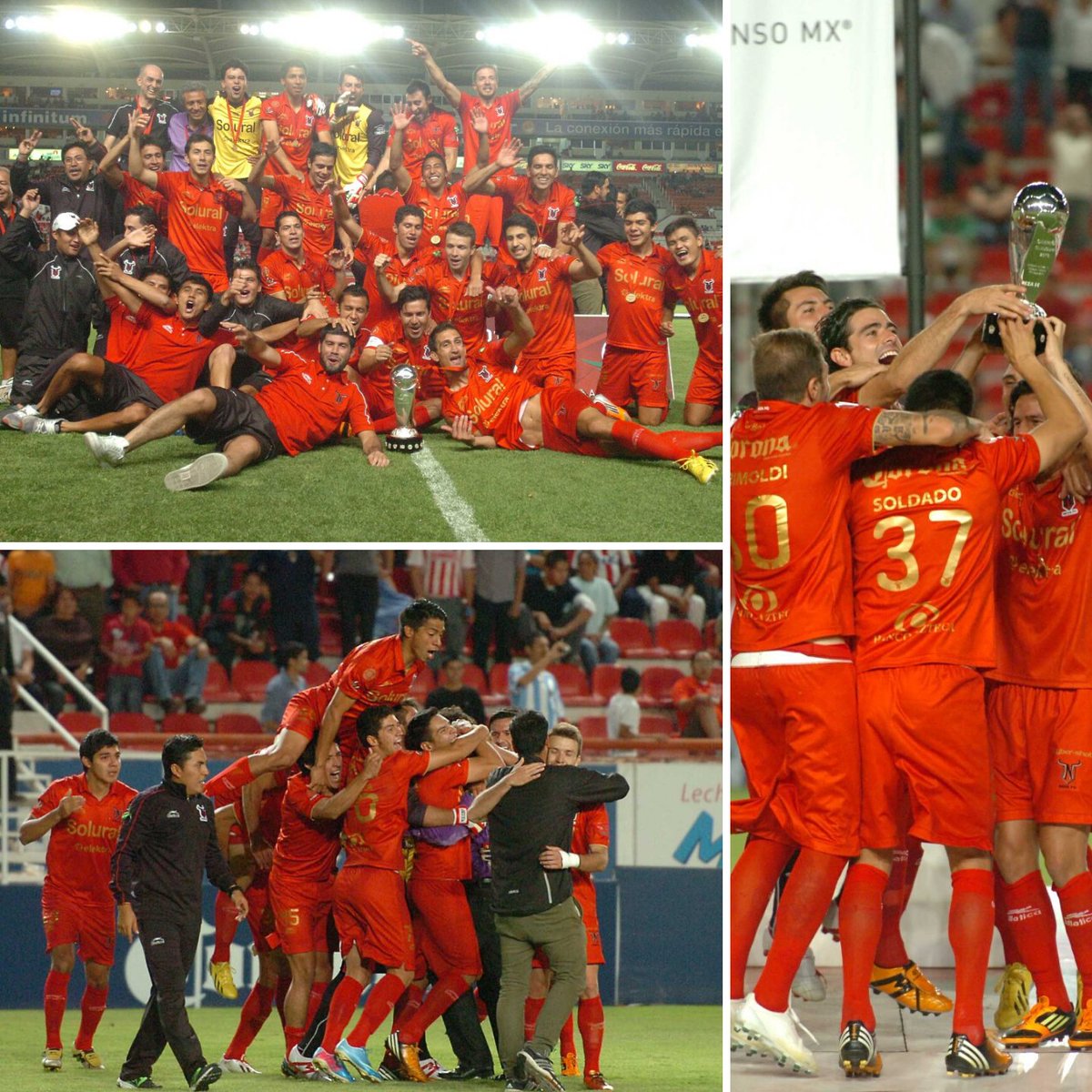 PasionTorosNeza's tweet photo. ¡NUESTROS CAMPEONES! 😭 

#UnDíaComoHoy pero del 2013. Neza FC conseguía el título en el Victoria, un equipo que supo ganarse el cariño y corazón de la gente. Alberto Lucio al 90' hizo estallar la emoción al poner el 4-0 en el global después de mucho tiempo NEZA ES CAMPEÓN.⭐️ https://t.co/DNnTv0A8Yl