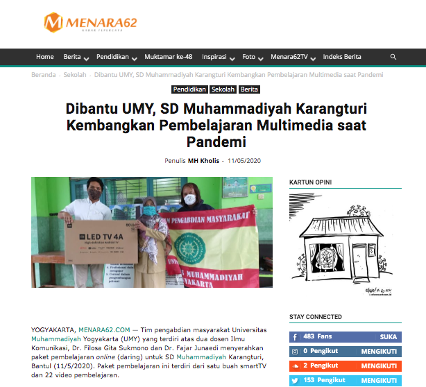Bahwa dosen bukan hanya mengajar, namun menjalankan penelitian dan pengabdian. Akhirnya, selesai pengabdian kami di semester ini || <a href="/FilosaGS/">Filosa Gita Sukmono</a> <a href="/UMYogya/">UMY</a> 
menara62.com/dibantu-umy-sd…