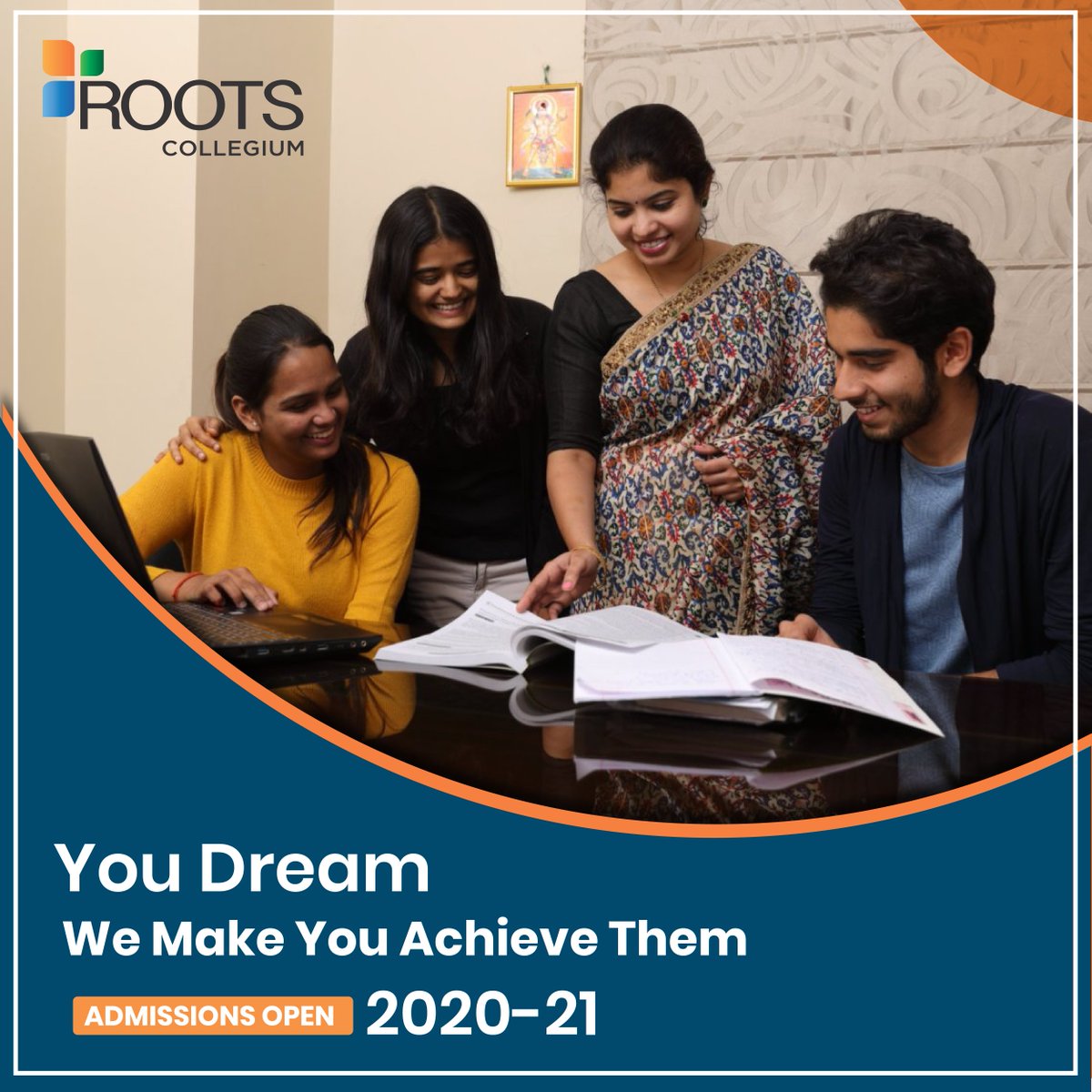 rootscollegium's tweet photo. Our specialty lies in #ShapingYoungTalent into #FutureLeaders. To achieve this, we have built one of the widest-ranging, #CareerOriented #ProfessionalPrograms, and internships.
#AdmissionsOpen 2020-21.
To know more: https://t.co/sbFzOSbdX7
#ROOTSCollegium #ROOTSHyderabad https://t.co/JdWDhaY5rT