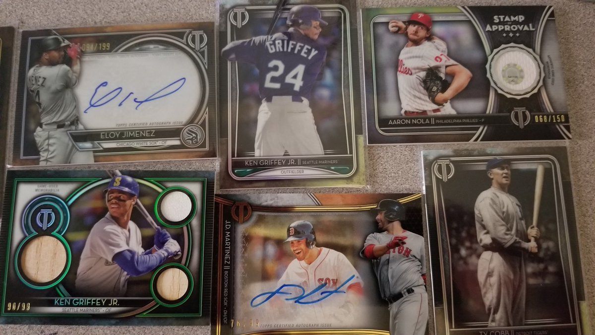 ChanceBreaks's tweet photo. Miss out on tonight's break? Well there could be more Eloy auto's and Ken Griffey Jr triple relics in the next one!
2020 Topps Tribute Baseball Box break Random teams T004 $17.49 https://t.co/L6v1CJDvz8 #T004 is ready! https://t.co/NfUYm33q4i