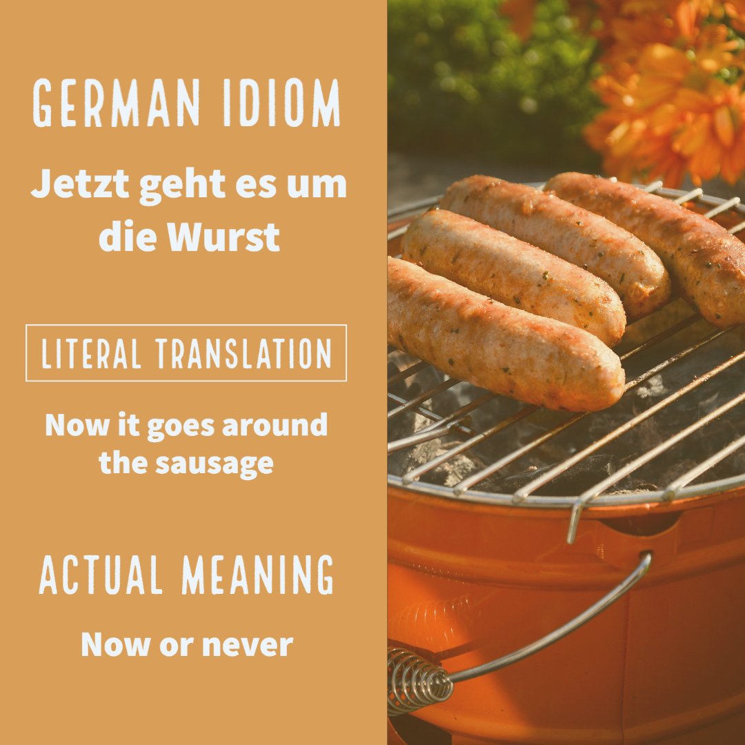 🇩🇪 It’s not a surprise that sausages are very popular in Germany, and of course, it also reflects in the language. This is one of the many expressions related to sausages. Do you know another one? Share with us!