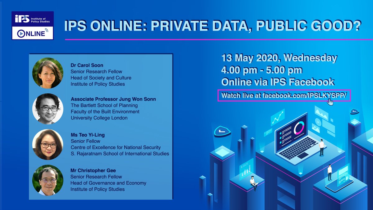 SHOULD YOU SHARE YOUR PRIVATE DATA FOR THE PUBLIC GOOD?

Join the discussion on IPS Online Forum: Private Data, Public Good?

Facebook, May 13, 4pm

bit.ly/2YQIXGR