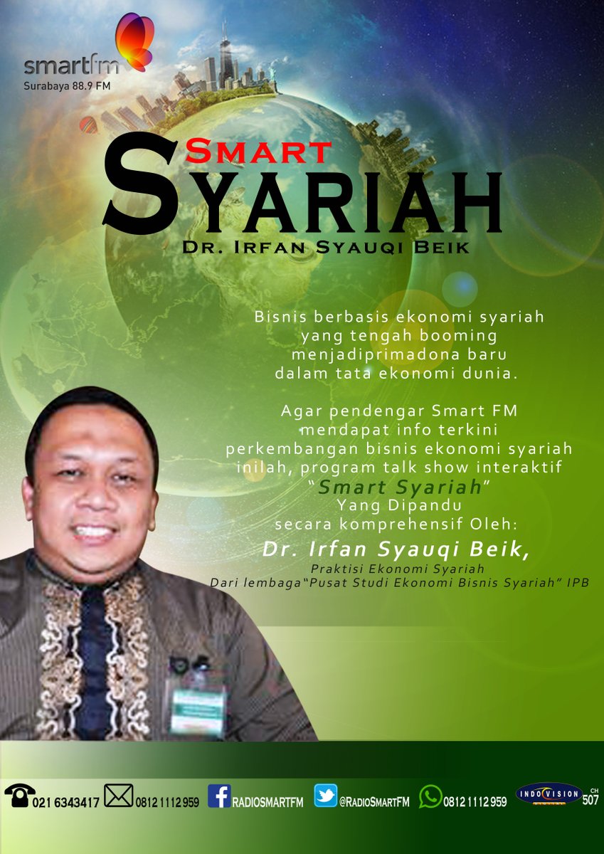 smartfm_sby's tweet photo. Ekonomi Syariah bersama @irfan_beik dlm #SmartSyariah, setiap selasa jam 11-12 siang @RadioSmartFM
@SmartFM_Bjm
@smartfm_bpn
@smartfmjogja
@SmartFM_Manado
@smartfm_medan
@smartfm_plb
@smartfm_mks
@smartfm_pku
@smartfm_sby https://t.co/yeK0F7bxdc