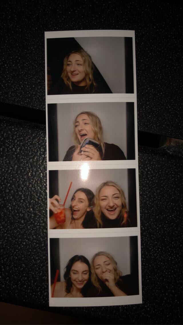 amandabbb4's tweet photo. STORY TIME!! I tried to surprise Kailee by buying us a photo strip and then it just started taking pictures without warning and I was screaming at her across the bar to hurry over.. true story https://t.co/Id6lQp6CSi