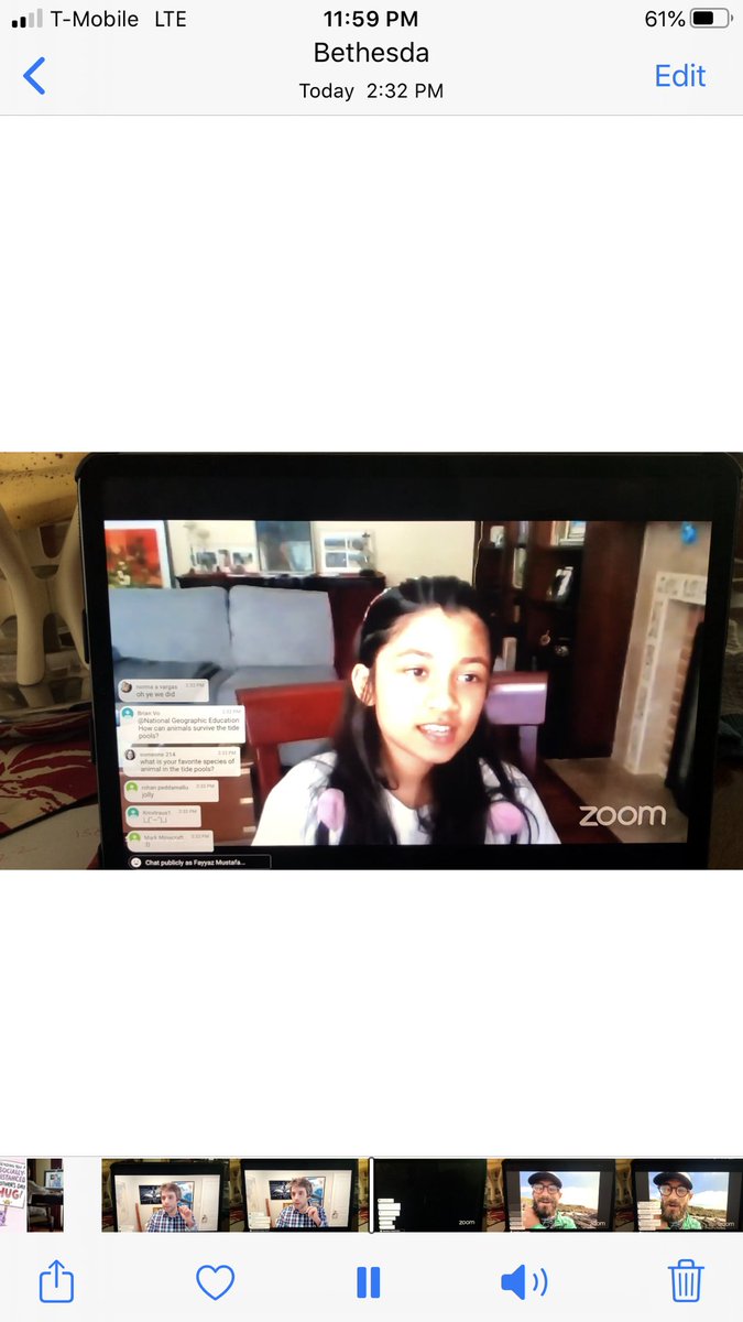 PriyaniMalik's tweet photo. #ExploringTidalPools with @Cutlers_Catch  and Samara’s write-up on the session. Another one of her favourites she says! @NatGeoEducation #zoom #ExplorerClassroom #YouTube. https://t.co/My9BZM3Wxi