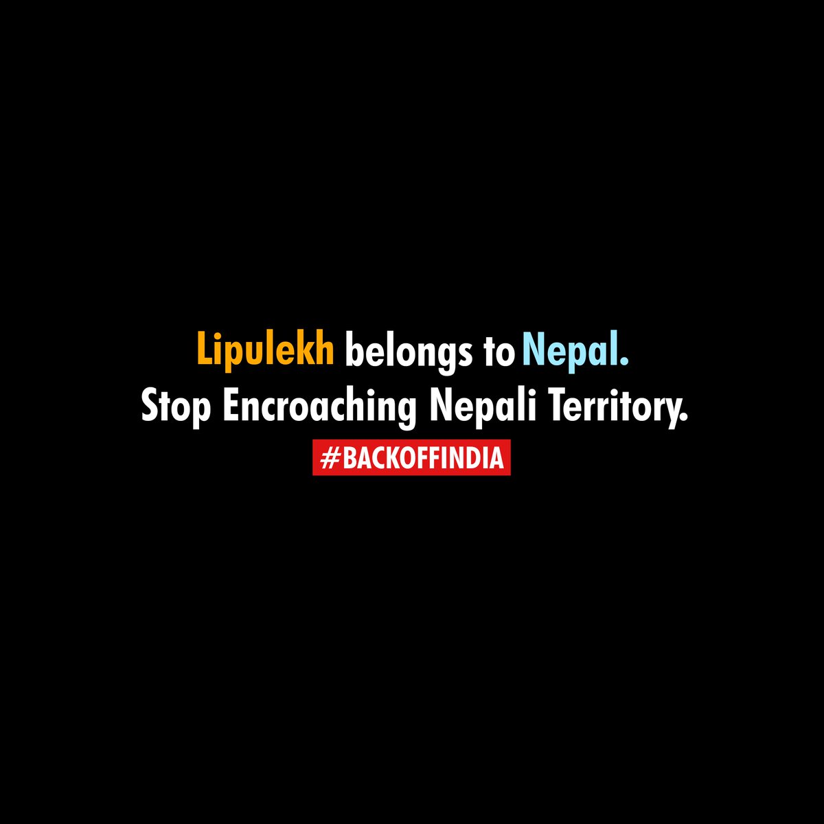 najnepal's tweet photo. It's a kind request to all the social media users (Facebook/Instagram/YouTube/Twitter....and so on) to change your profile picture with this picture temporarily. Let's assist each other in hard times. Let's get our territory back. https://t.co/trn86MaAjR